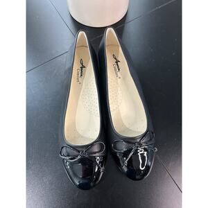 Annie Shoes Black Ballet Flats with Bow – Women’s Size 6